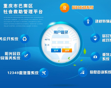 重慶市巴南(nán)區社會救助管理平台
